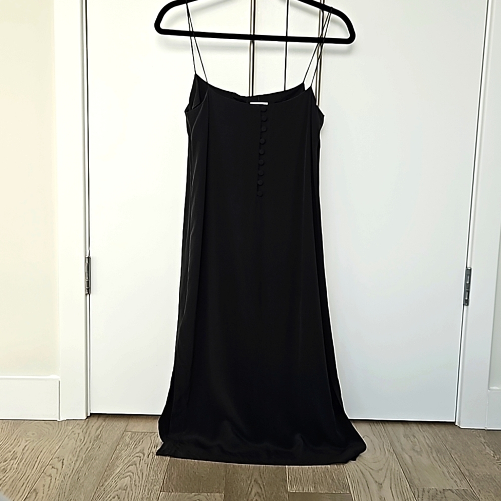 100% silk midi dress